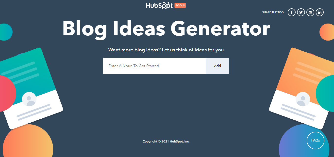 HubSpot Blog Topic Generator